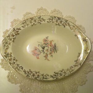 Taylor Smith Oval Serving Dish Vintage 9" (DK678)